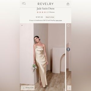 NWT REVELRY BRIDESMAID DRESS